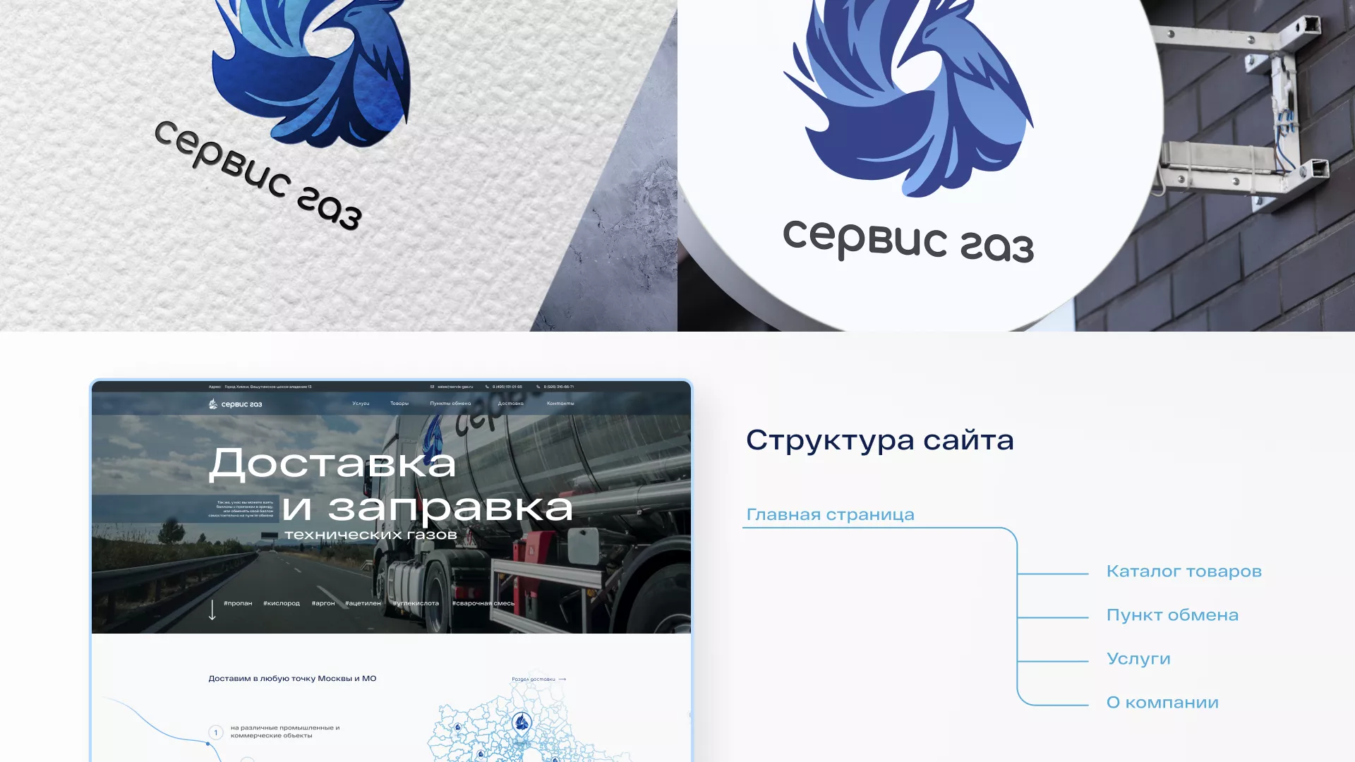 Создание сайта компании «Сервис газ» в Сысерти